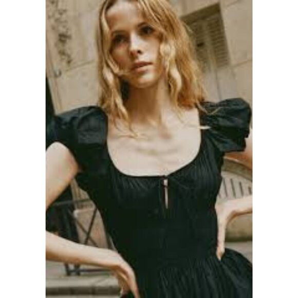 DÔEN Quinn Dress Black Small NWT - Picture 2 of 9